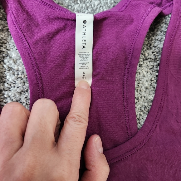 ATHLETA speedlight tank in purple - Picture 2 of 3